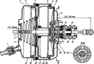 Регулировка вакуумного усилителя тормозов газель