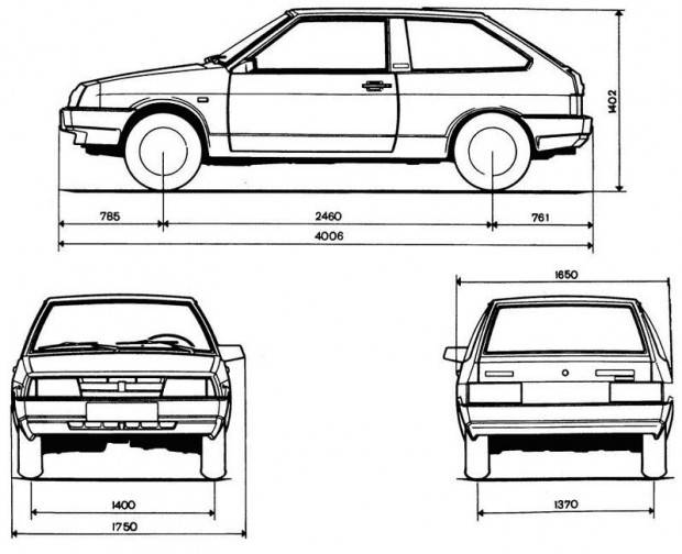 Габаритные размеры восьмёрки