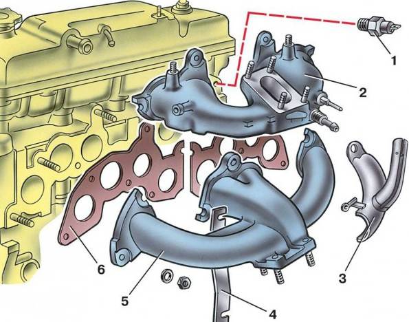 Выпускной коллектор ваз 2114