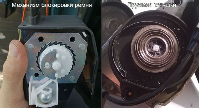 блокировка ремня
