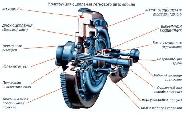 конструкция сцепления